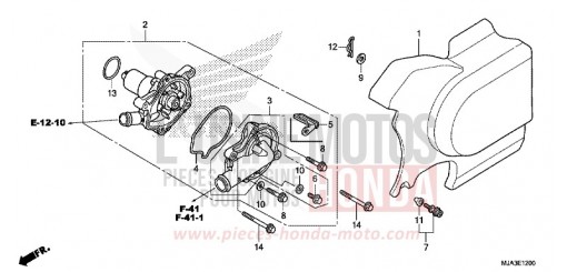 WATER PUMP VT750C2SD de 2013